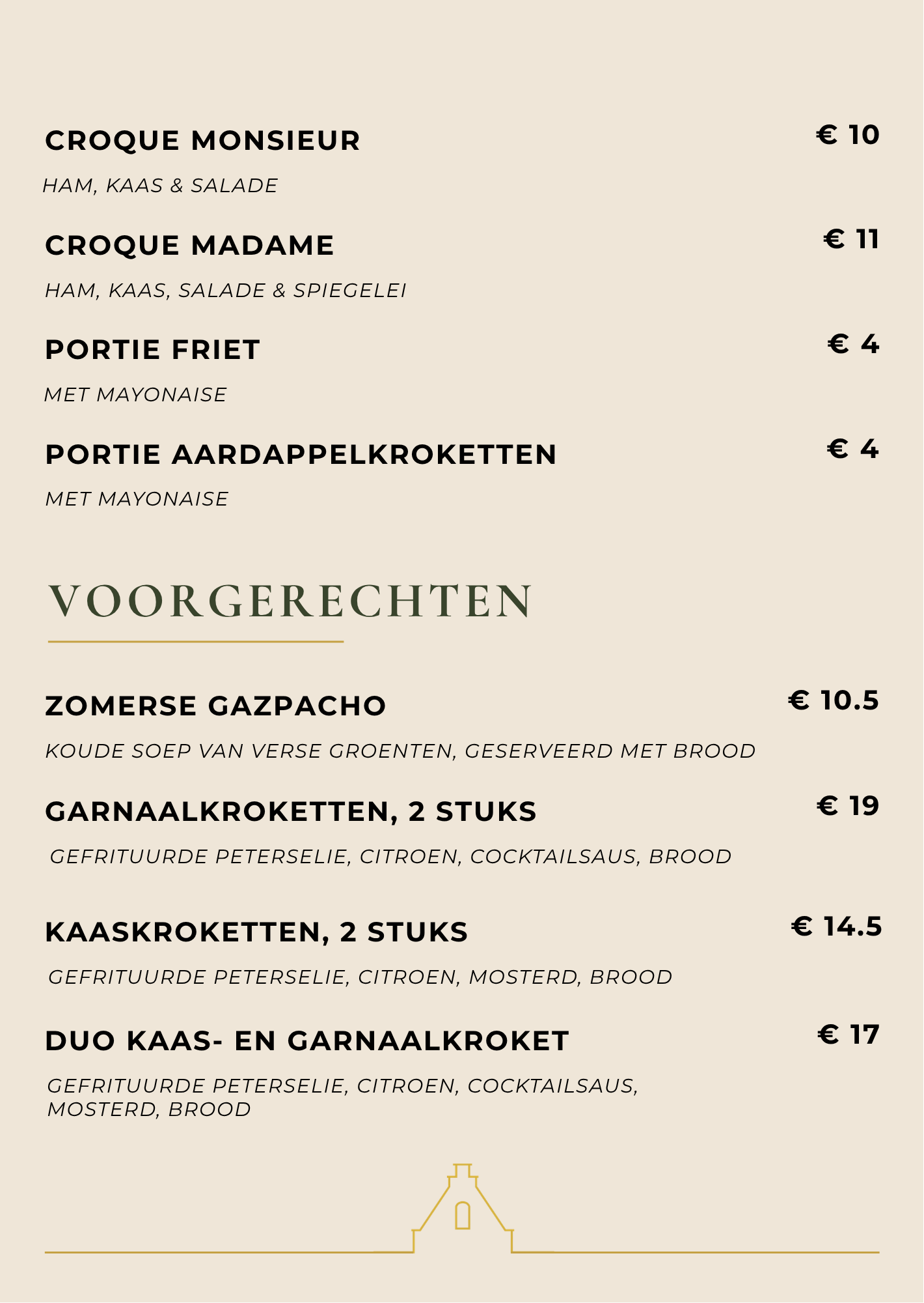 menukaart eten zomerbar villa mariënborgh om te delen en voorgerechten
